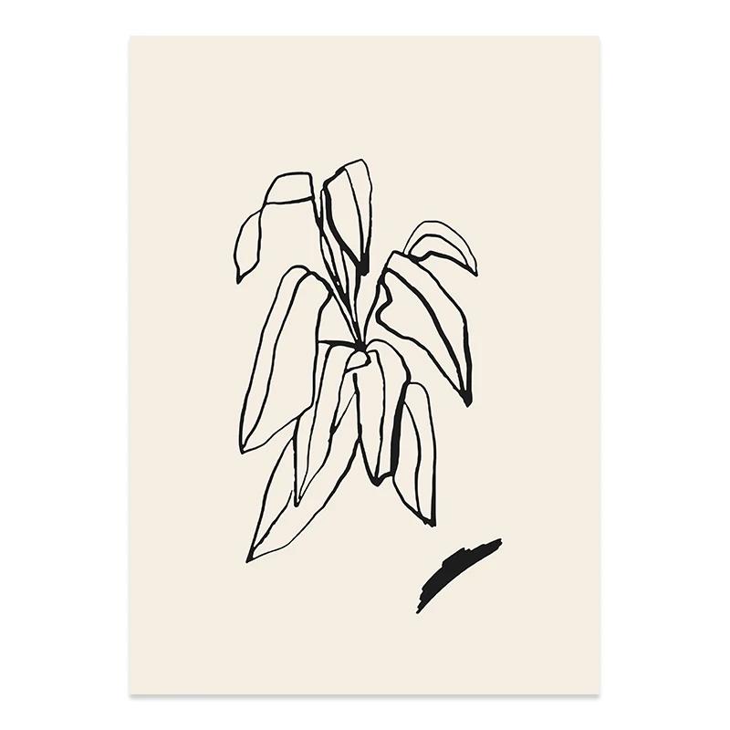 Henri Matisse Abstrakte Geometrische Gesicht Linie Beige Böhmischen Poster Wand Kunstdruck Leinwand Malerei Bild Schlafzimmer Wohnkultur