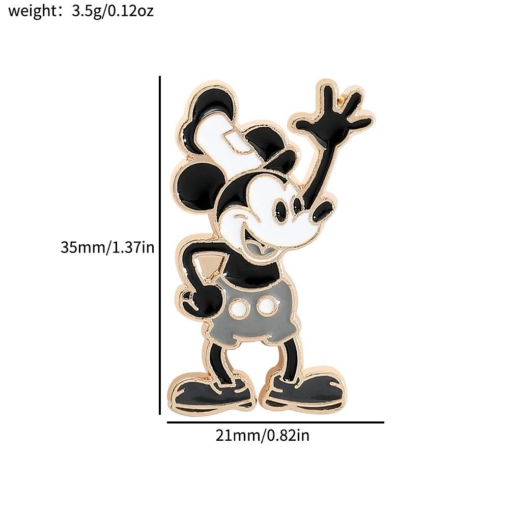 Disney Anime Cartoon Figure Brooch Snow White Mickey Minnie Enamel Badge for Backpack Clothing Lapel Pins Accessories Gifts