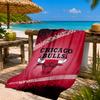 Bull Basketball Artwork Beach Towel Microfiber Beach Towel, Lightweight and Quick-Dry, for Summer Travel, Swimming Pool Fan Birthday Gift