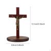 Figurine Sculpture Jesus Cross, Gift From The Prayer Religious Statue, Office Ornament, for