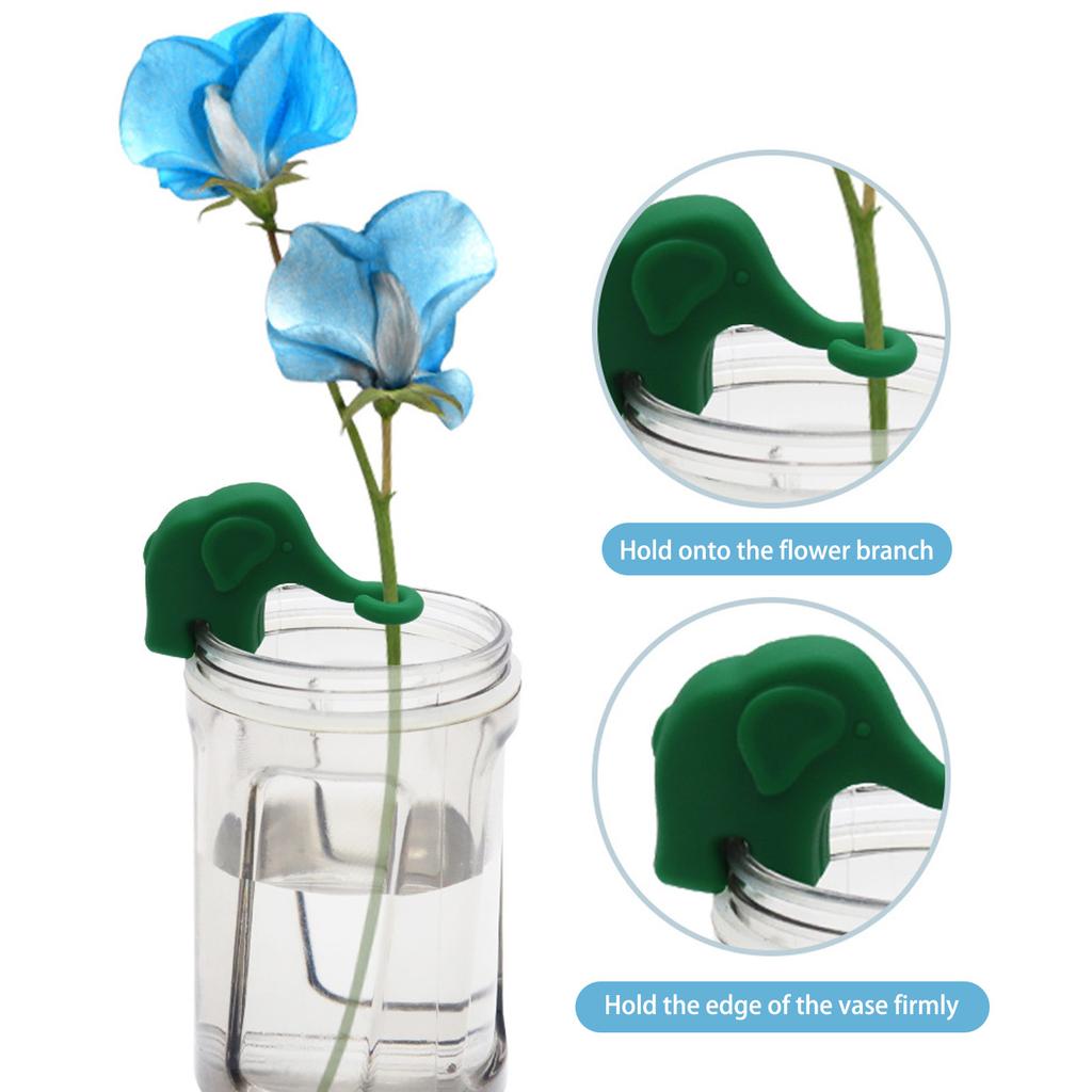 Decorative Elephant Plant Support Stake Food Grade Materials Fit for Stem Stabilization Soil Water Growth Stability Tool