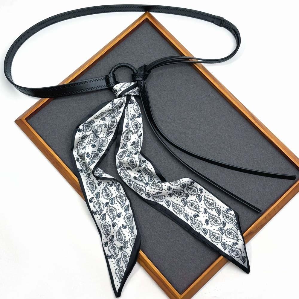 Bohemian Style Retro Jacquard Waistband Ethnic Style Silk Tie Design Belt Cashew Printed Belt Gift