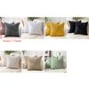 2 Pieces Windmill Design Splicing Cross Throw Pillow Cover Solid Color Corduroy Patchwork Cushion Cover Skin-friendly