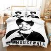 3D Sidhu Moose Wala Bedding Set Printed Duvet Cover Pillowcase Single Double Style Queen King Size Sets Boys Adult