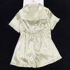 Wind Ice Silk Pajamas Women'S Summer Suit Student Short-Sleeved Shorts Loungewear Can Be Worn Outside