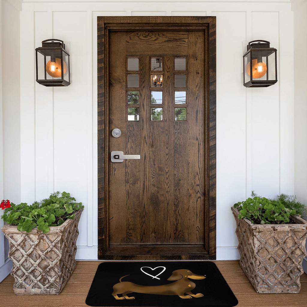 Dachshund Love Doormat Mat Anti-Slip Wiener Badger Sausage Dog Bathroom Kitchen Toilet Rug Carpet 40*60cm