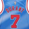 Men's Nike Dri-FIT Retro 19-20 Season Brooklyn Nets Durant No. 7 Blue Jersey CQ4253-402