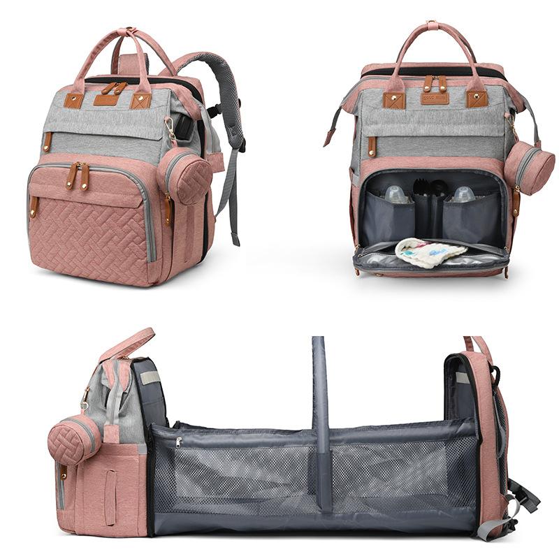 New Mommy Bag Hot Sale Maternal and Infant Bag Large Capacity Backpack Lightweight Going Out Baby Diaper Bag Mom Bag