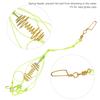 4Pcs Carp Fishing Baits Hook Lure Fish Bait Luminous with Spring Feeder Glow Beads Tackle9#