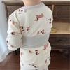 Baby Belly Protection High-Waisted Cotton Underwear Set - Autumn Toddler Pants & Flannel Separates