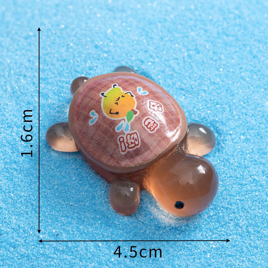 

Микропейзаж светящиеся в темноте фруктовые черепахи пара сенсорных самодельных декоративных аксессуаров черепаха мини смоляная безделушка luminous turtle10pcs коричневый