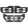 Uși tubulare Jeep, 4 uși, Potrivite pentru Jeep Wrangler JL 2018-2026 și Gladiator JT 2020-2026, Uși tubulare semi-complete Off Road cu model camuflaj, Față și Spate cu