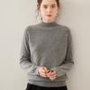 Women's Wool Sweater: 2025 Slim-Fit Half-High Collar Knit Base Layer for Autumn/Winter
