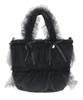 Maison De FLEUR Tulle Frill 2-Way Tote Bag, Black, Size F, 08000717600
