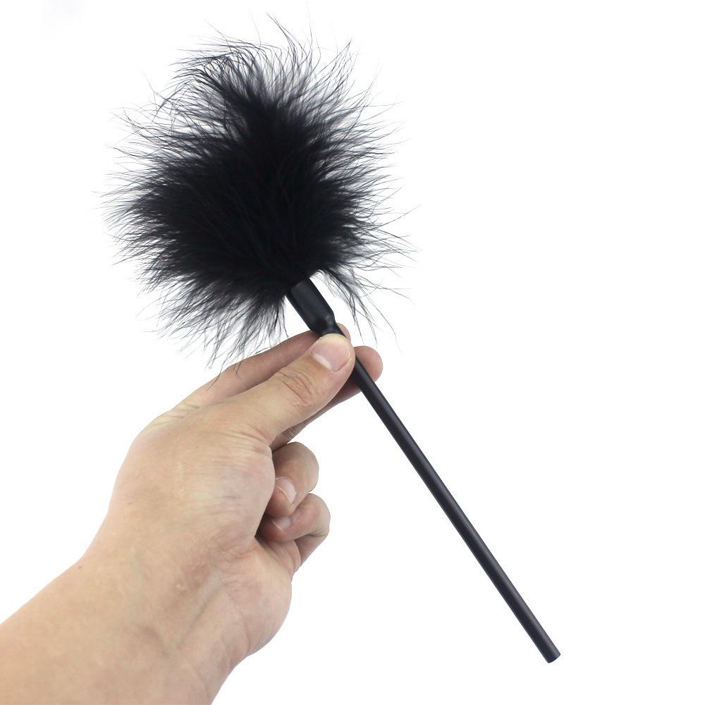 Feather Paddle SM Toy: Erotic Flirting Feather Brush Stick for Adults