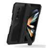 Custodia in Metallo con Cavalletto per Samsung Galaxy Z Fold 4, Cover Protettiva Ammortizzante in Alluminio a 3 Strati per Tutta la Superficie per Z Fold 4