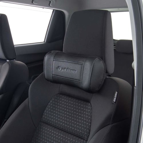 BONFORM Phiten Premium Aqua Titanium Cushion Neck Pillow 30 X 13cm Black Genuine Leather-like Synthetic Leather Anti-Fatigue Phiten 5819-15BK