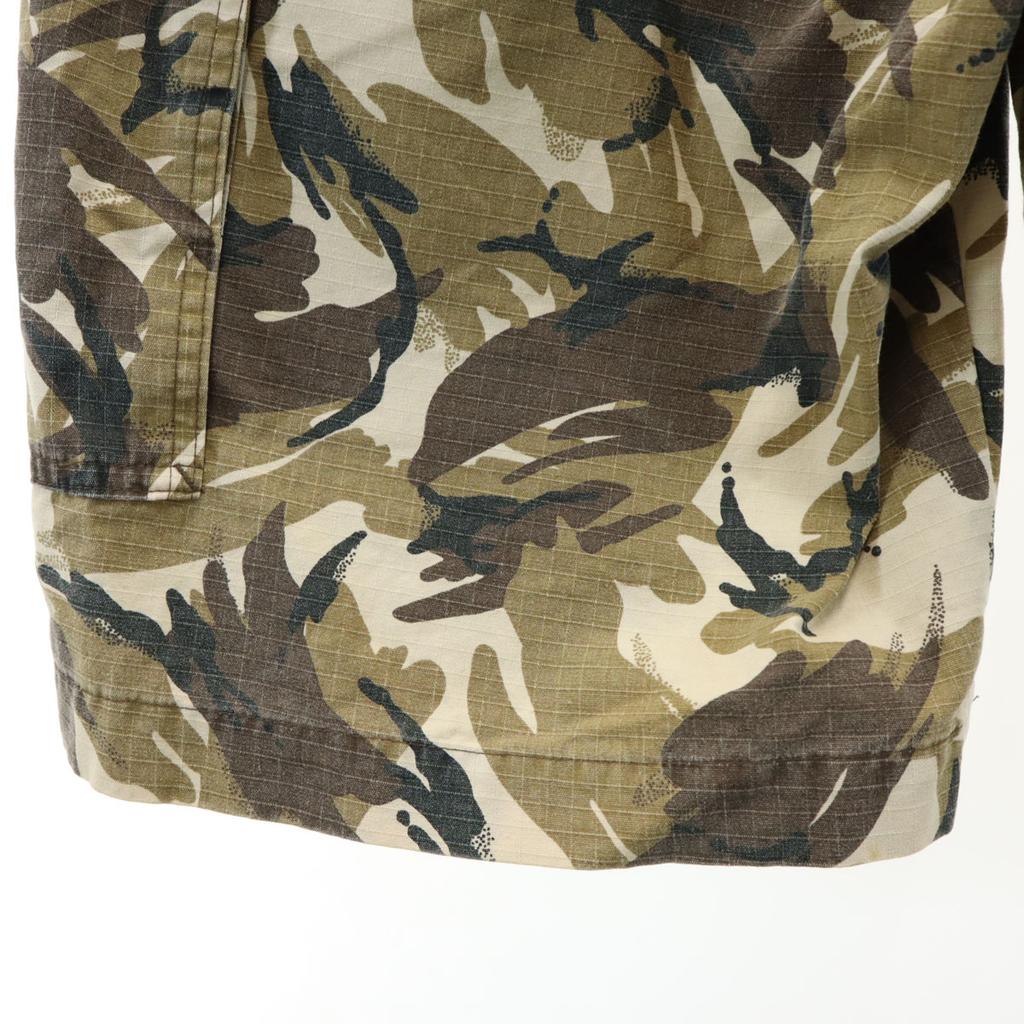 FUBU Camouflage Pattern Cargo Shorts L Beige THE COLLECTION Camouflage Men's Used