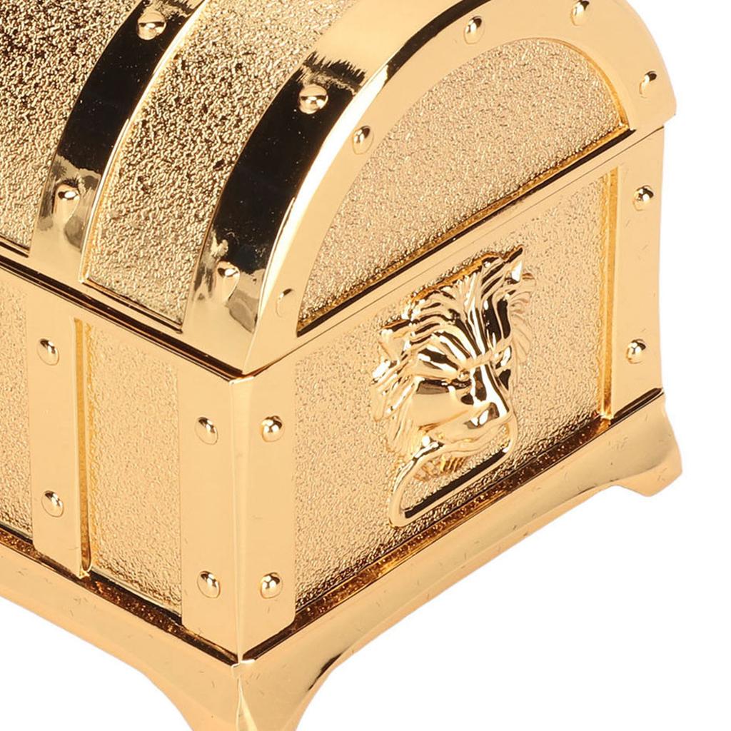 Vintage Jewelry Box Gold Color Retro   Zinc Alloy Scratch Proof Small Jewelry Box for Rings rrings Necklace
