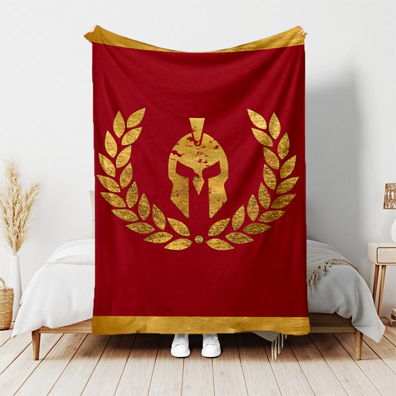 1pc Blanket SPQR Roman Eagle Print Design, Lightweight Blanket for Sofa, Bed- Soft &Warm, Gift for All Seasons Like Christmas, Halloween