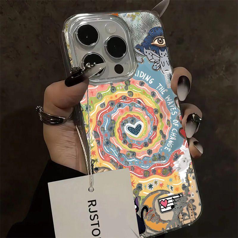 

Чехол для телефона Love Vortex для Apple Iphone16promax - Мягкий силиконовый противоударный креативный чехол для телефона с индивидуальным дизайном на iPhone 16/15/14/13/12/11/Pro/Plus/Promax Iphone x