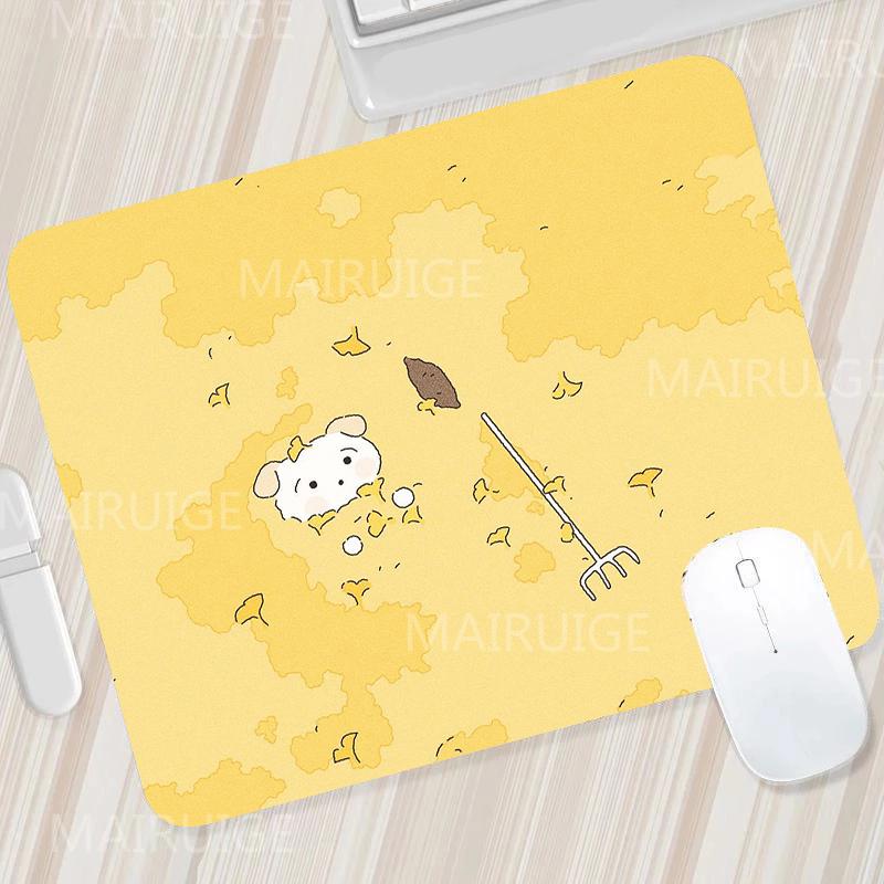 Green Small Mouse Pads Mouse Carpets Cute Desk Mats Kawaii Tulip Gaming Accessories Mouse Mat Gamer Surface for Computer Mouse