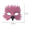 Bird Beak Half Face Feather Mask for Halloween Costume Events Masquerade Balls and Festival Parties with Comfortable Fit