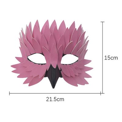Vogel Schnabel Halbgesichts Feder Maske für Halloween Kostüm Events Maskenbälle und Festival Partys mit Bequemem Sitz