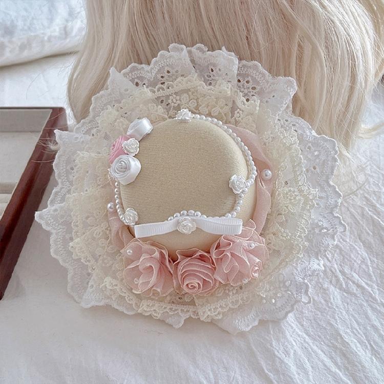 Stylish White Organza Hair Clip with Delicate Lace Designs Fashion Accessory for Weddings and Parties Supplies