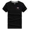 Men's Large White Round Neck Loose-Fit Short-Sleeve T-Shirt