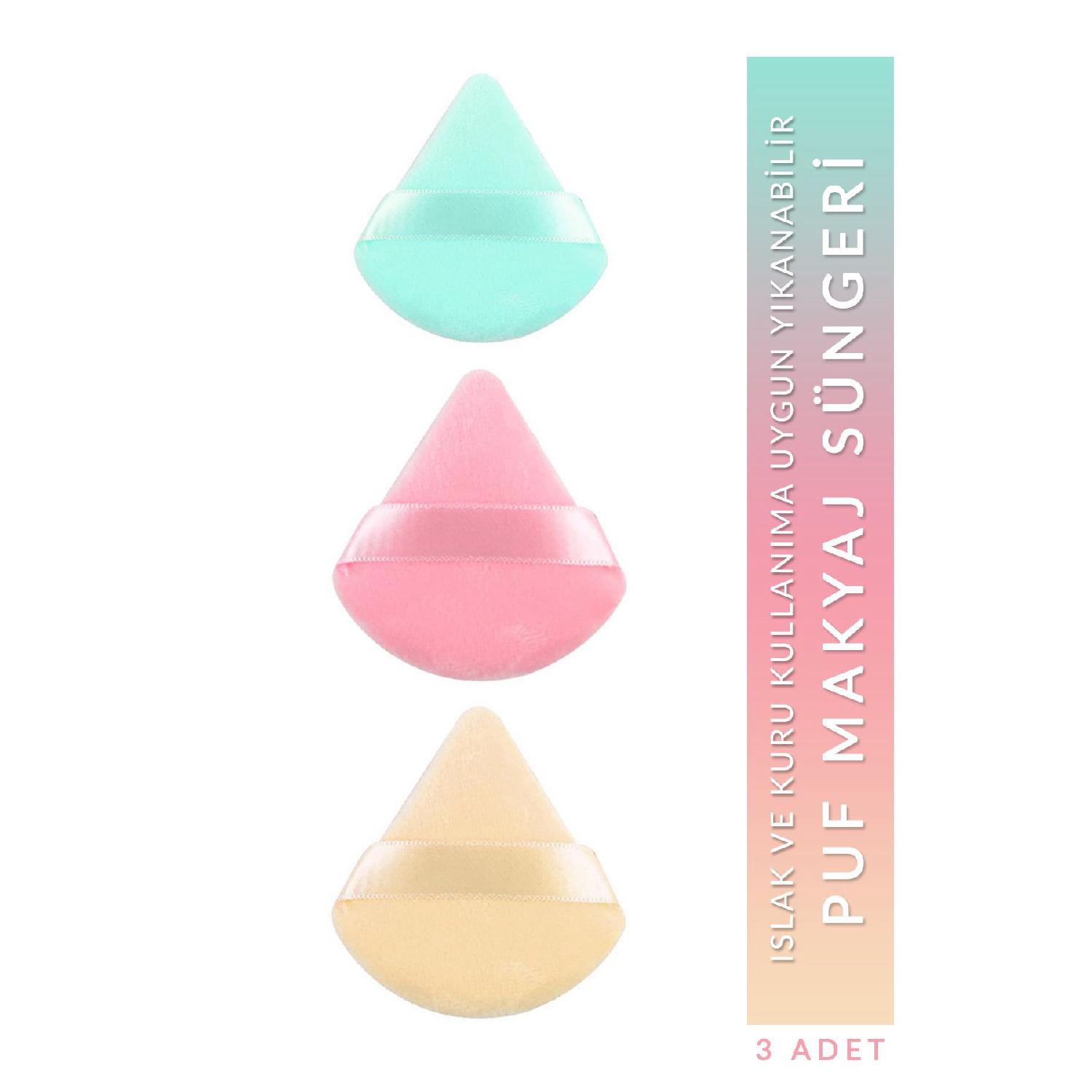 

3-piece Velvet Makeup Sponge (washable) Powder Foundation Bb Cream Application