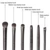 Black Contouring  Eye Makeup Brushes Set Professional Eyeshadow Eyeliner Brush Portable Blending Facial Beauty CosmeticTool