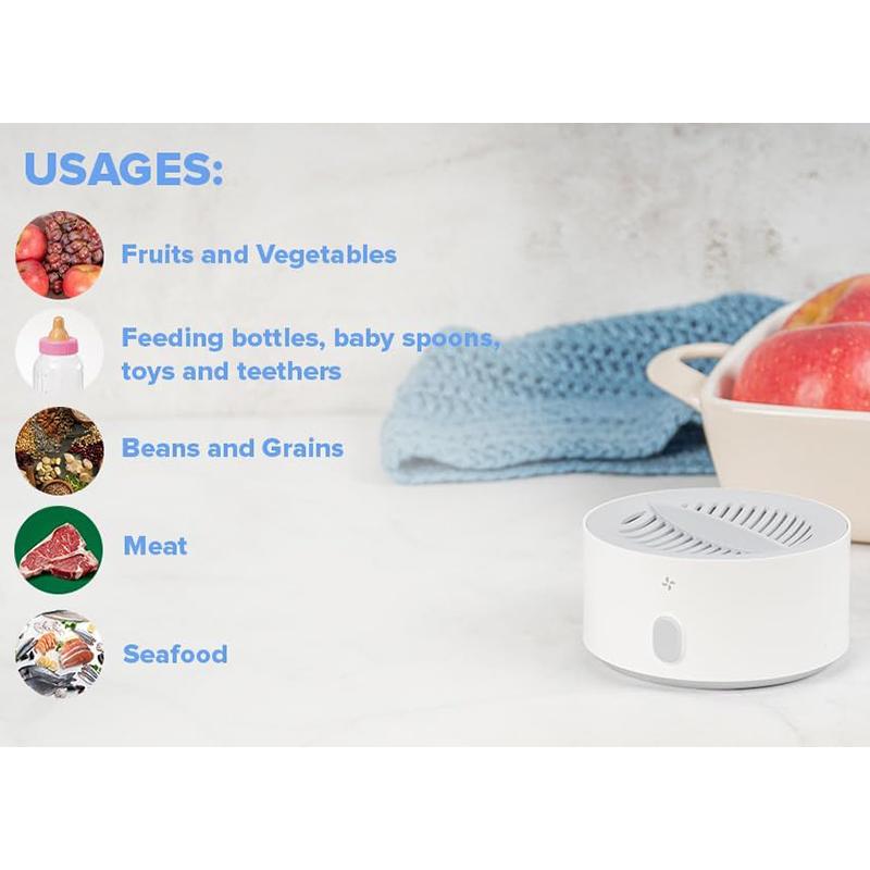 Lavatrice Per Frutta E Verdura, Dispositivo Per La Pulizia Della Frutta Purificatore Della Frutta Con Tecnologia Di Purificazione Agli Ioni Di Oh