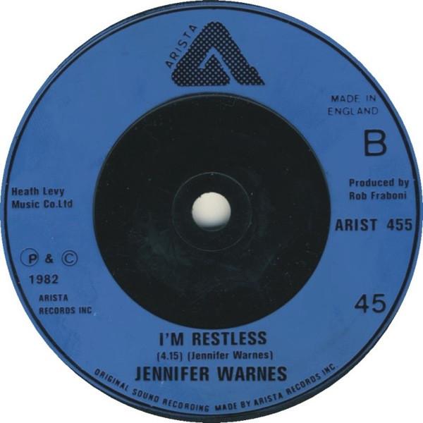 

7-дюймовая пластинка ДЖЕННИФЕР УОРНС - Может ли это быть любовь ARIST455 ARISTA 1981 Великобритания Рок Б/У