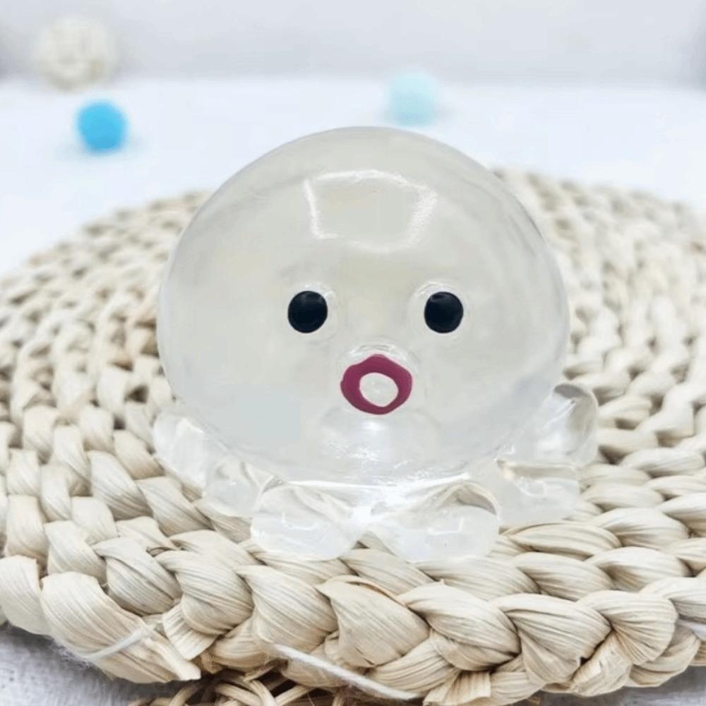 Sugar Filled Glitter Octopus Squishy Simulation Stress Relief Toy  For Stress Anxiety Relief