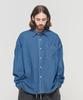 CARGOBROS Cb Washed City Boy Denim Shirt (Dark Blue)