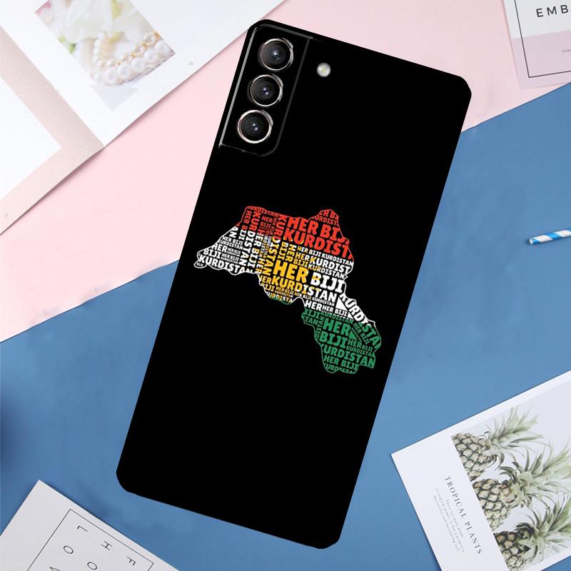 Kurdistan Flagge Hülle Für Samsung Galaxy S25 Ultra S24 S23 S22 S21 Ultra S9 S10 Plus S23 FE S25 FE Rückabdeckung