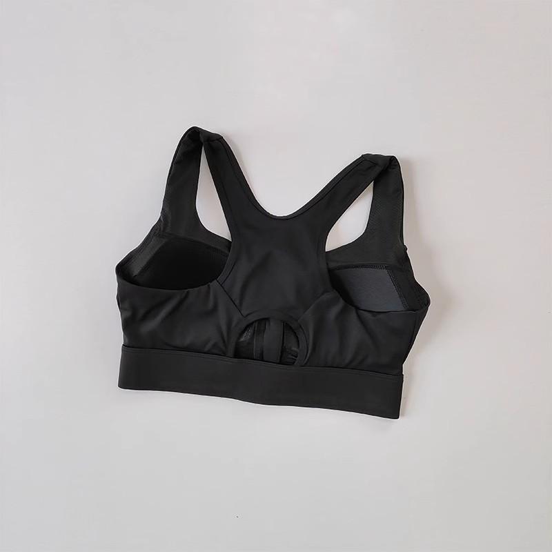 High Impact Front Zipper Sports Bra Shockproof Quick Dry Yoga Top for Women Running Vest Fitness Underwear