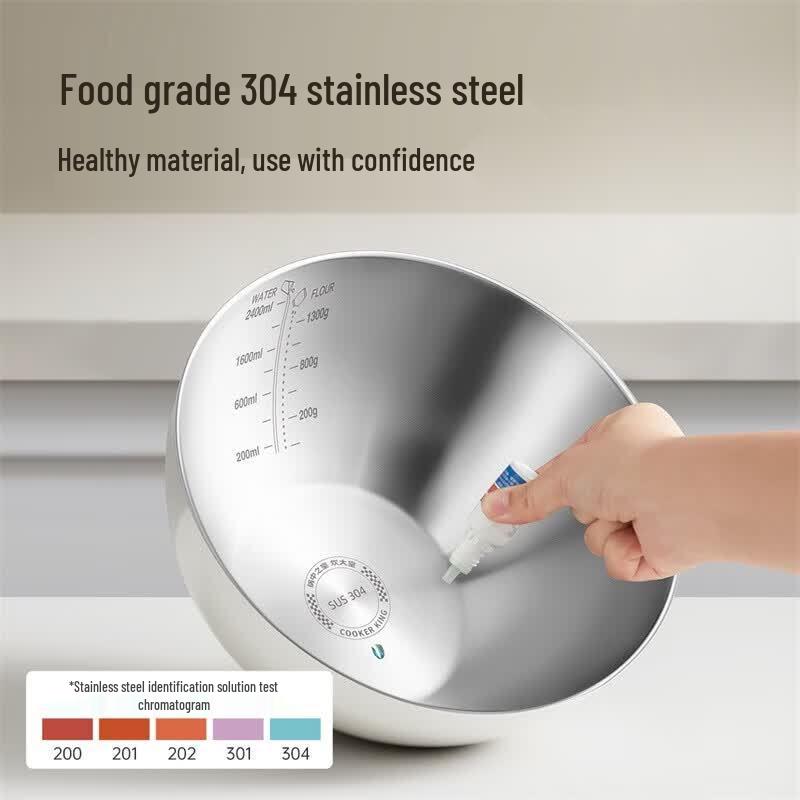 COOKER KING 304 Stainless Steel Basin & Drainer Set