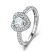 Women's Heart-Shaped Moissanite Ring - 1 Carat Simulated Gem