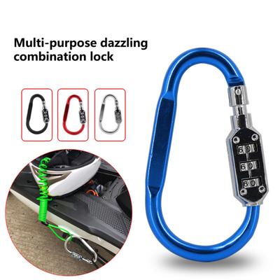 Fahrrad Anti-Diebstahl-Schloss Karabiner Design Set Passwort Sicherheit Aluminium Legierung Latch Haken