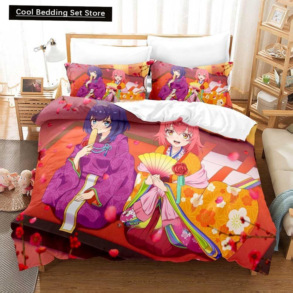 

3D-принт аниме Kawaii Girl World Dai Star Комплект постельного белья Single Twin Full Queen King Size Комплект постельного белья для взрослых и детей, пододеяльники EU single(135x200cm)