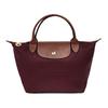 Le Pliage Original Series Embossed Logo Nylon Canvas And Leather Dumpling Tote Bag Small Women Tote Bags Brown 1621089P87