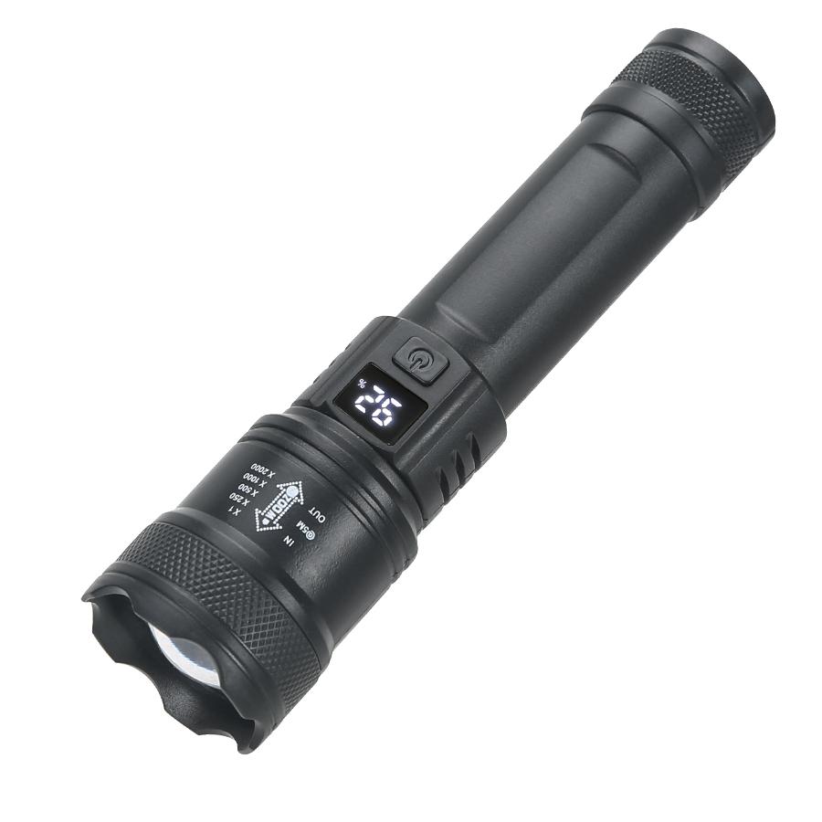 Super Bright LED+COB Flashlight USB Rechargeable 5 Modes 10000LM LED Flashlights Built-in Battery Powered Waterproof Torch