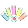 1 Set Nail Art Stamp Easy Printing Detachable High Durability DIY Fluorescent French Tip Nail Silicone Stamper Tool Nail Salon Supply