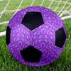 1pc Purple Geometric Lightweight PVC Training Soccer Ball, Size 5, Suitable for Indoor and Outdoor TrainingGift y60364