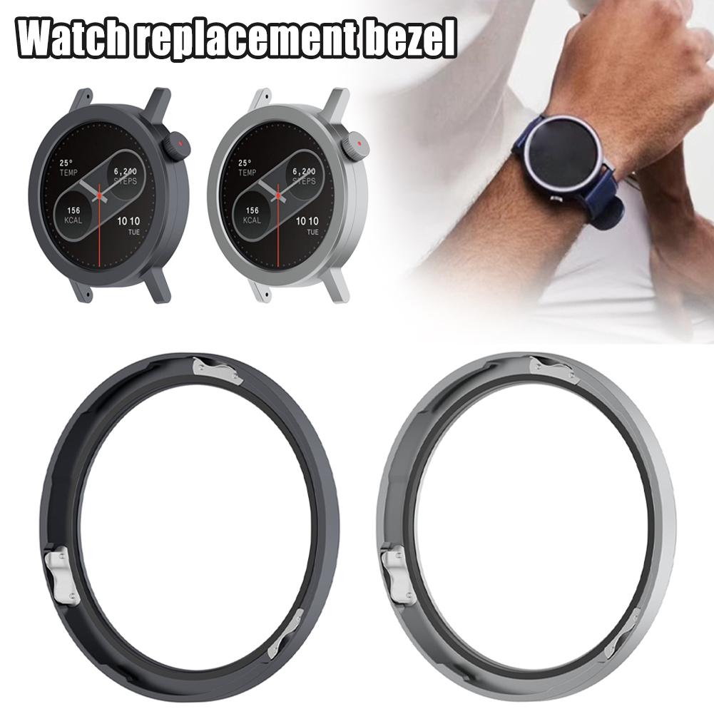 For CMF Watch Pro2 Metal Bezel With Wordless Flat Metal Bezel Case Smart Watch Screen Protector Case Rings Protection