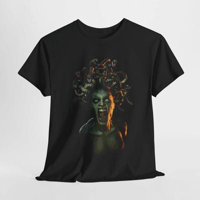 MEDUSA ALTE MYTHOLOGIE FANTASTISCHES TRENDIGES GRAFIK T-SHIRT Unisex Schweres Baumwoll-T-Shirt