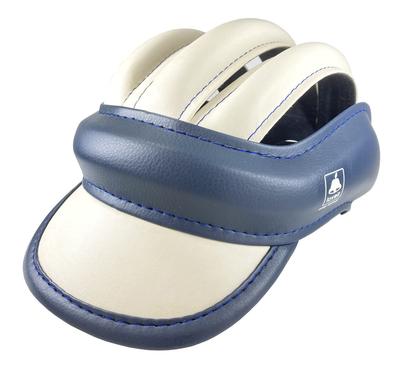 Lovell Detachable Quick M Head Protection (Label) Cask, One-Touch Buckle, (57-60cm), Two-Tone N/B Navy/Beige Headgear,