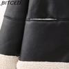 BITCED Women's Autumn/Winter Plus Size Fashion Shearling Coat Loose-Fit Shearling Coat